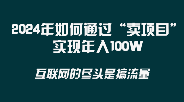 （8382期） 2024年如何通过“卖项目”实现年入100W网赚项目-副业赚钱-互联网创业-资源整合华本网创