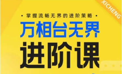 电商万相台无界进阶课，掌握流畅无界的进阶策略网赚项目-副业赚钱-互联网创业-资源整合华本网创