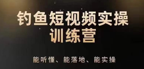 0基础学习钓鱼短视频系统运营实操技巧，钓鱼再到系统性讲解定位ip策划技巧网赚项目-副业赚钱-互联网创业-资源整合华本网创