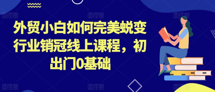 外贸小白如何完美蜕变行业销冠线上课程，初出门0基础网赚项目-副业赚钱-互联网创业-资源整合华本网创