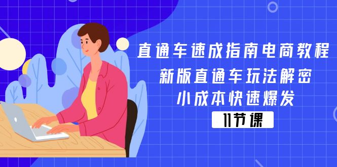 （11537期）直通车 速成指南电商教程：新版直通车玩法解密，小成本快速爆发（11节）网赚项目-副业赚钱-互联网创业-资源整合华本网创