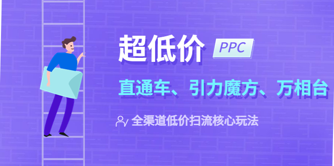 （5659期）2023超低价·ppc—“直通车、引力魔方、万相台”全渠道·低价扫流核心玩法网赚项目-副业赚钱-互联网创业-资源整合华本网创