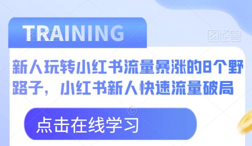 新人玩转小红书流量暴涨的8个野路子，小红书新人快速流量破局网赚项目-副业赚钱-互联网创业-资源整合华本网创