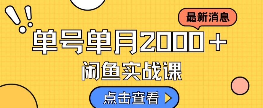 最新闲鱼日入500＋，虚拟资料变现喂饭级讲解网赚项目-副业赚钱-互联网创业-资源整合华本网创