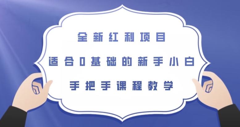 全新红利项目，适合0基础的新手小白，手把手课程教学【揭秘】网赚项目-副业赚钱-互联网创业-资源整合华本网创