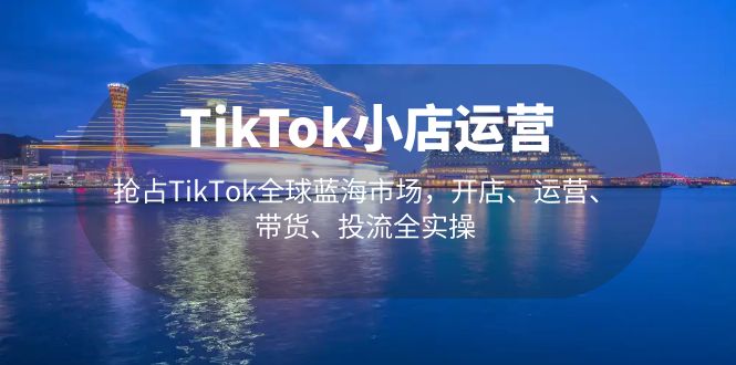 （5200期）TikTok小店运营 抢占TikTok全球蓝海市场，开店、运营、带货、投流全实操网赚项目-副业赚钱-互联网创业-资源整合华本网创