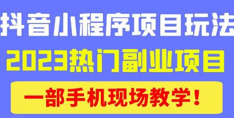 抖音小程序9.0新技巧，2023热门副业项目，动动手指轻松变现网赚项目-副业赚钱-互联网创业-资源整合华本网创