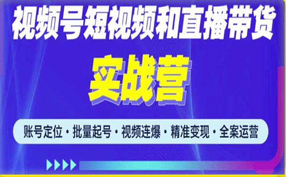 2023最新微信视频号引流和变现全套运营实战课程，小白也能玩转视频号短视频和直播运营网赚项目-副业赚钱-互联网创业-资源整合华本网创