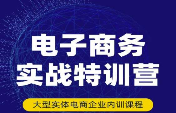 民赛电气内部出品：电子商务实战特训营，全方位带你入门电商，308种方式玩转电商网赚项目-副业赚钱-互联网创业-资源整合华本网创