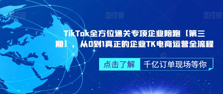 ‎TikTok全方位通关专项企业陪跑【第三期】，从0到1真正的企业TK电商运营全流程网赚项目-副业赚钱-互联网创业-资源整合华本网创