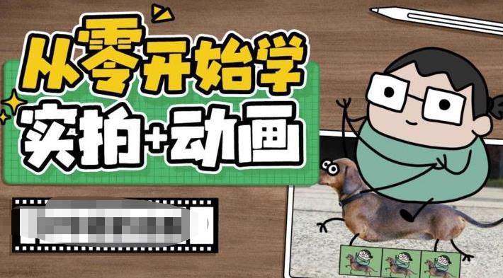 从零开始学实拍加动画，实拍加动画创意教程网赚项目-副业赚钱-互联网创业-资源整合华本网创