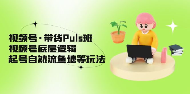 （5027期）视频号·带货Puls班，视频号底层逻辑，起号自然流鱼塘等玩法网赚项目-副业赚钱-互联网创业-资源整合华本网创